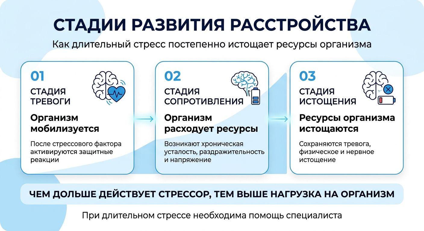 Лечение стресса в Благовещенске инфографика